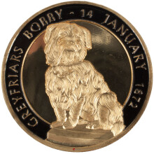 Scotland Souvenir Coin Scotland Greyfriars Bobby 40mm