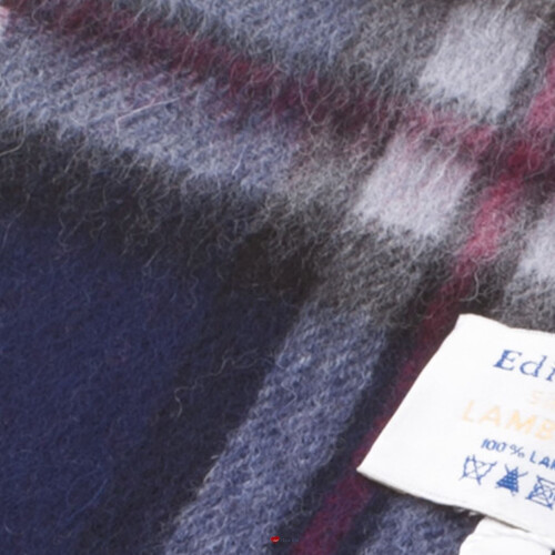 Mini Edin Lambswool Scarves Thomson Navy 1