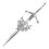 Claymore Thistle Kilt Pin Chrome 1