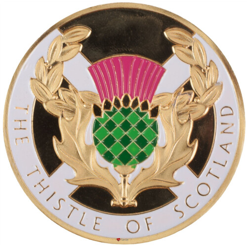 Scotland Souvenir Coin The Thistle 40mm