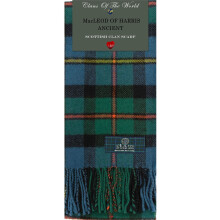 Macleod of Harris Ancient Tartan Clan Scarf 100% Soft Lambswool