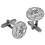 Cufflinks From Plated Bright Palladium Round Celtic Interlace Design 1