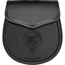 Thomason Leather Day Sporran Scottish Clan Crest