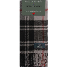 Moffat Modern Tartan Clan Scarf 100% Soft Lambswool