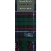 Mitchell Modern Tartan Clan Scarf 100% Soft Lambswool