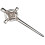 Kilt Pin Plated Bright Palladium Masonic Square & Compasses 100mm 1