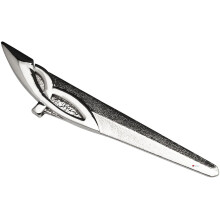 Kilt Pin Plated in Bright Palladium Celtic Interlace Fragment 105mm