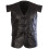 (S) Leather Waistcoat Sheep Black 1
