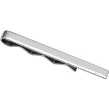 Tie Clip Slide in Hallmarked Sterling Silver Slim Style with Plain Bar