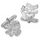 Cufflinks Sterling Silver Traditional Unframed Open Lion Rampant 1
