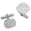 Cufflinks in Sterling Silver with Four Celtic Trefoils in Relief 1