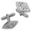 Cufflinks Sterling Silver Double Celtic Trefoil in Pierced Open 1