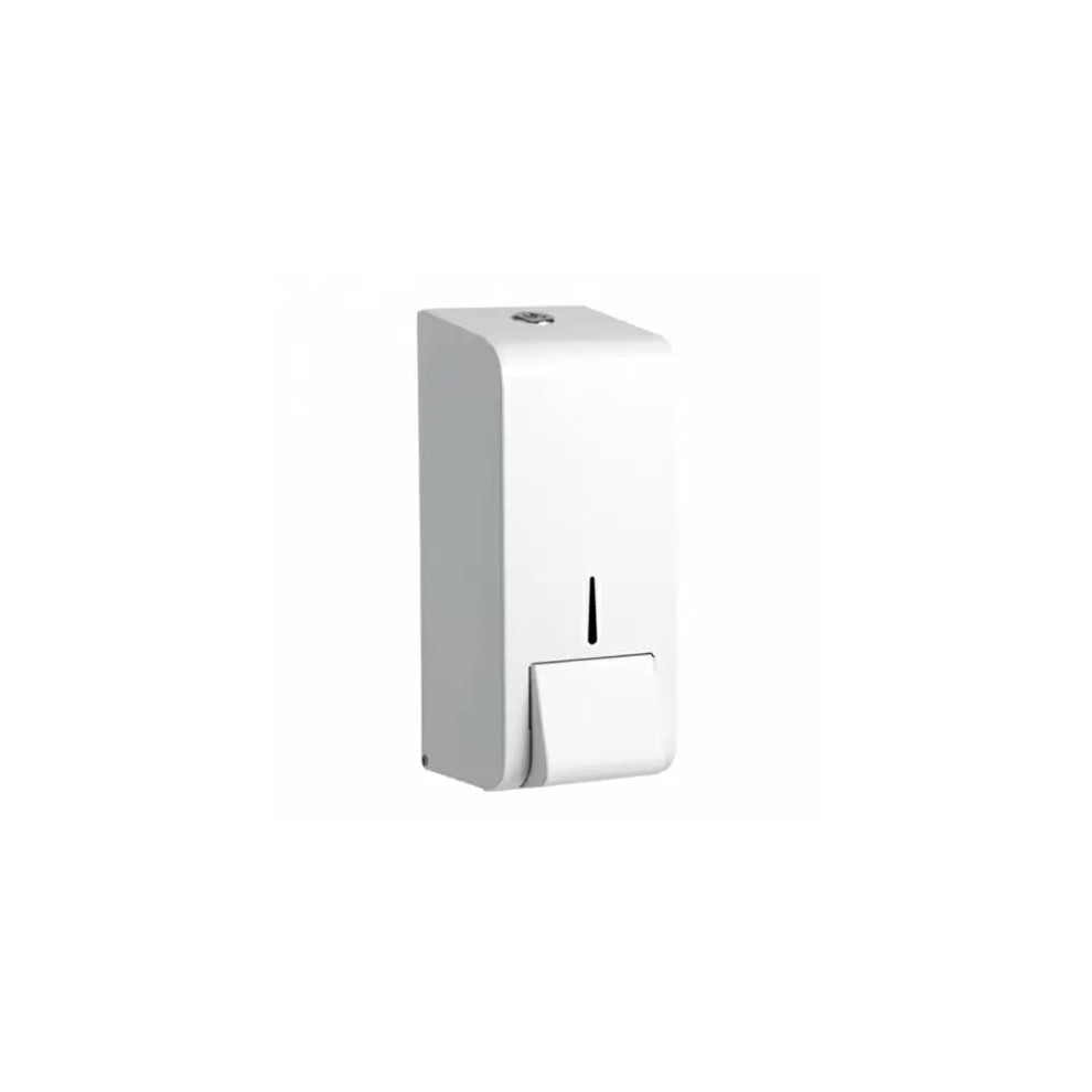 (White) Steel Liquid & Hand Sanitiser Soap Dispenser 900ml