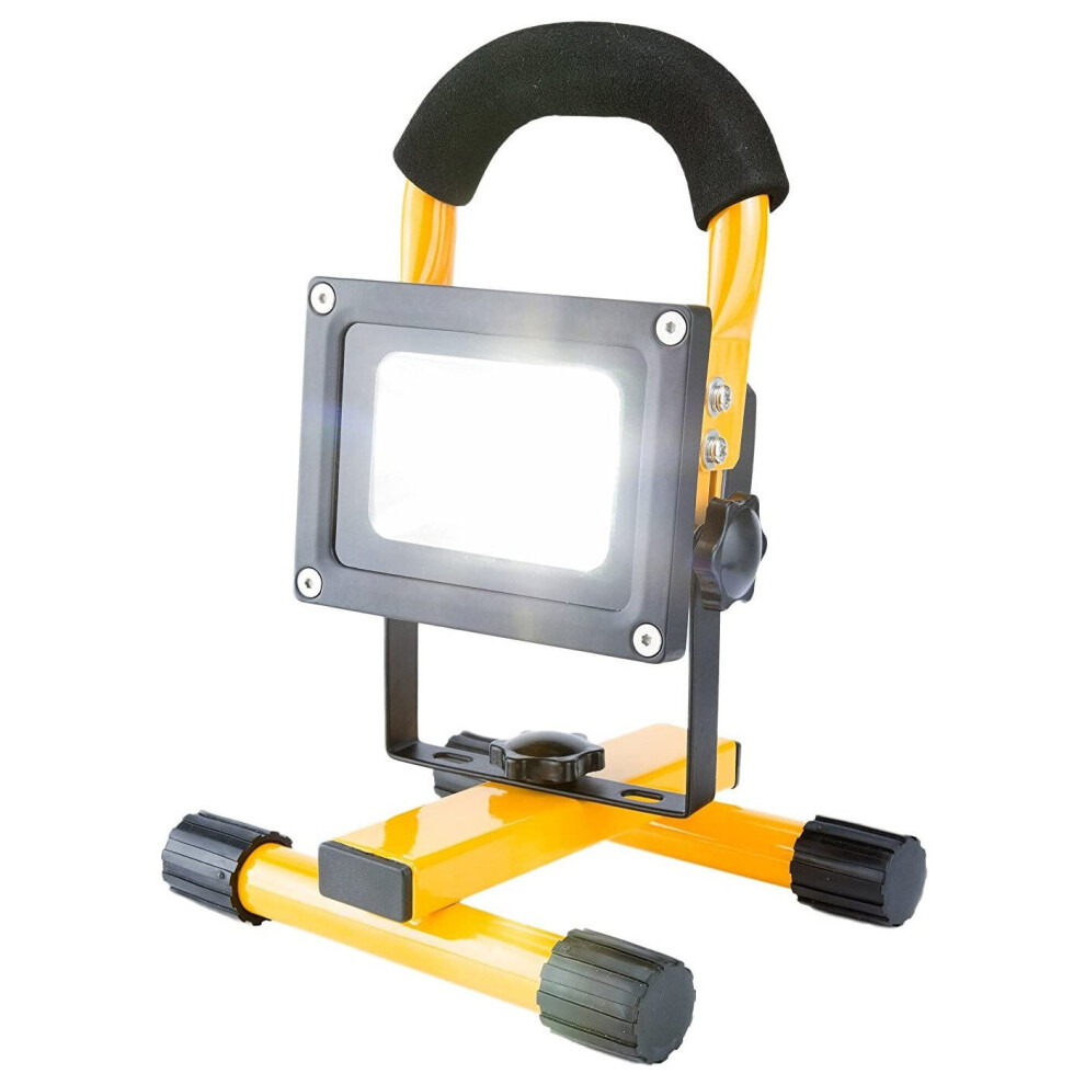 10W BRIGHT COB LED RECHARGEABLE CORDLESS PORTABLE BUILDING FLOOD LIGHT