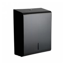 (Black) Steel Paper Towel Dispenser in 3 Finishes