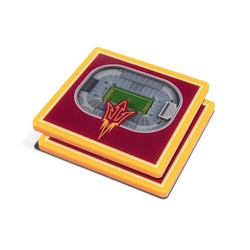 YouTheFan NCAA Arizona State Sun Devils 3D StadiumView Coasters - Sun Devil Stadion