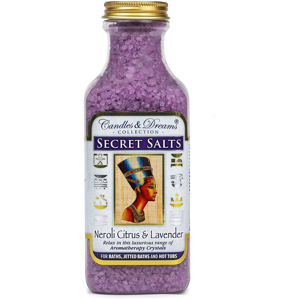 Lavender Candles And Dreams Hot Tub Spa/Bath Aromatherapy Scents Crystals (Neroli Citrus & ) Vegan (500G)