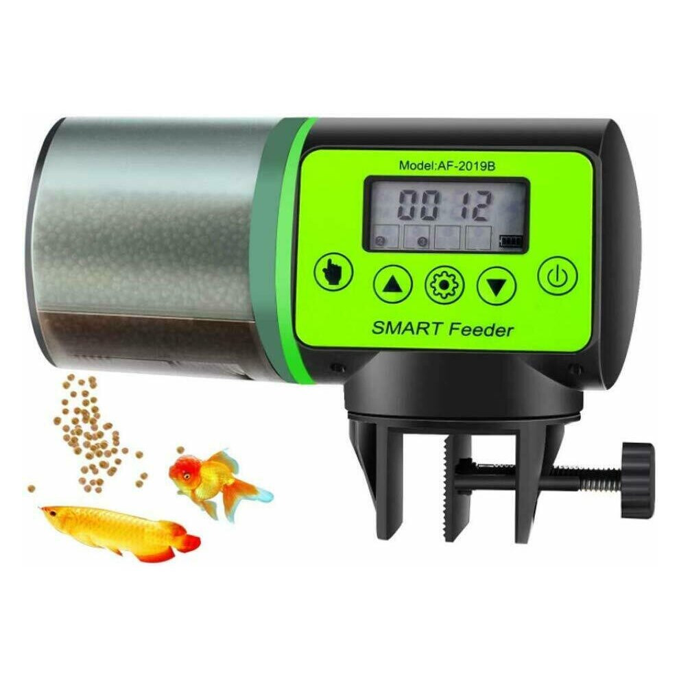 200ML Automatic Fish Food Aquarium Feeder Smart Vacation Pet Timer LCD Display