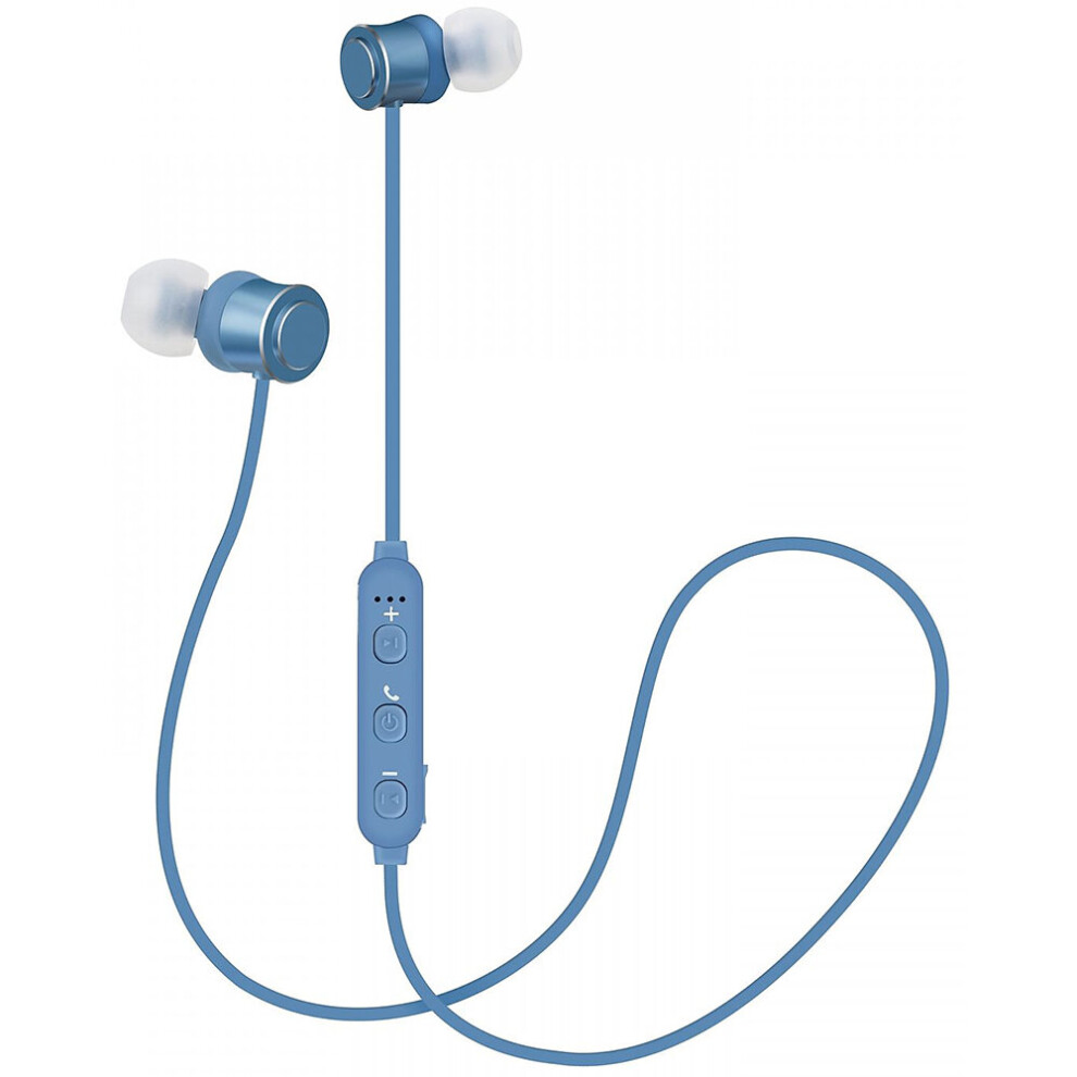 Groov-E Gvbt1200be Metal Buds Wireless Tooth Earphones - Blue 5060108294386