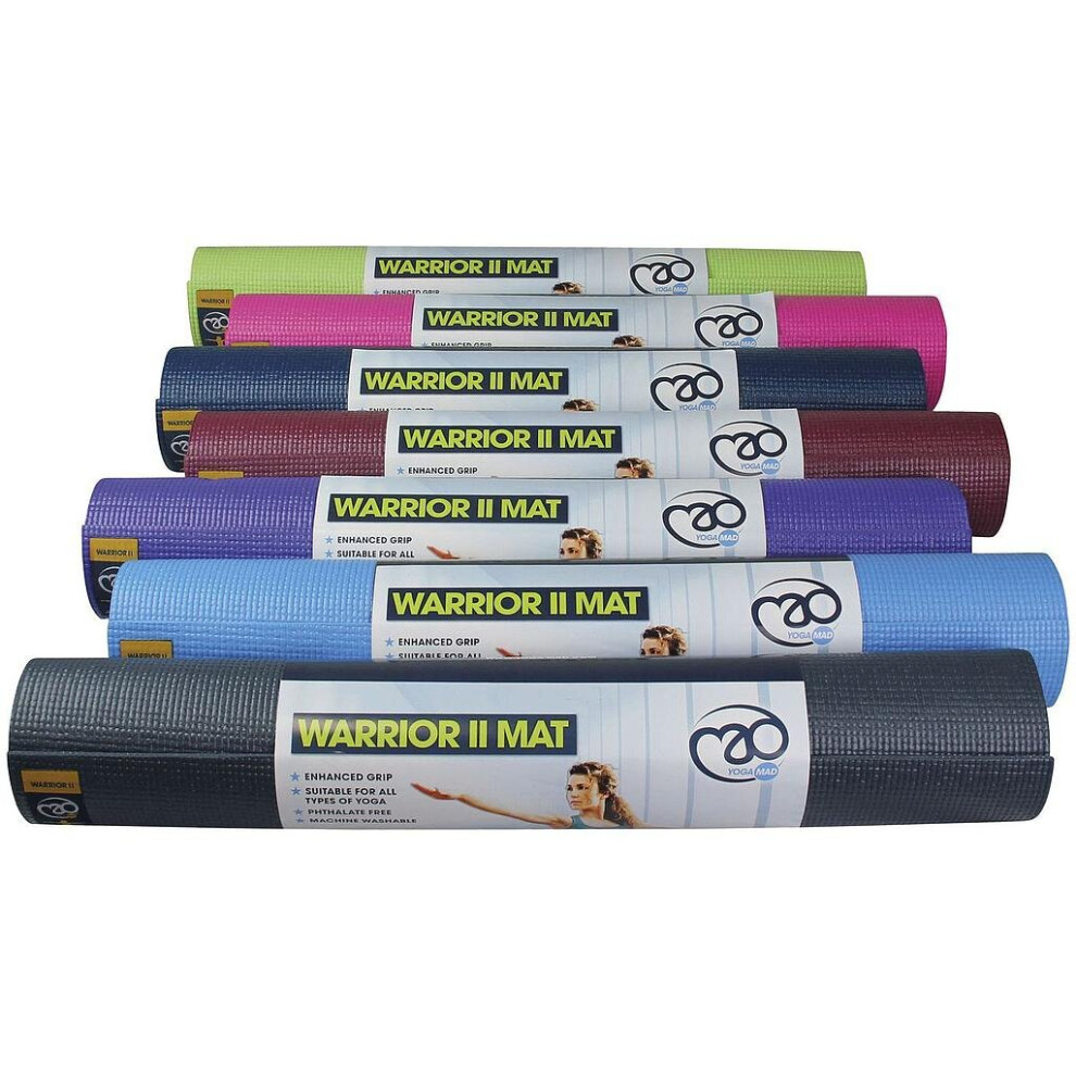 Fitness Mad Yoga-Mad Warrior Ii Mat 4Mm Black