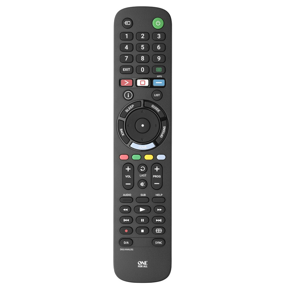 One For All Urc4912 Replacement Sony Tv Remote Control 8716184072697