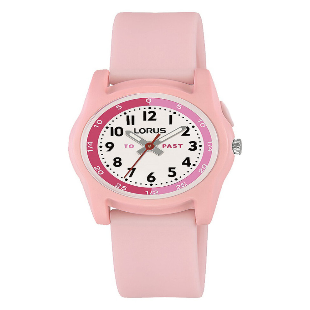 Lorus R2357NX9 Kids Time Teacher With Pink Silicone Strap