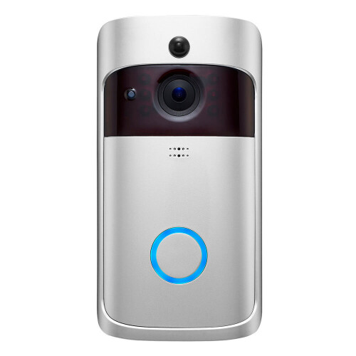 WiFi Wireless Video Doorbell Camera HD Intercom Ring with Two-Way Audio, IR Night Vision & Motion Detection for Smart Home Security