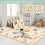 2Side Baby Play Mat Crawling Μαλακή κουβέρτα πτυσσόμενο κινούμενο σχέδιο αδιάβροχο πικνίκ Carp 2
