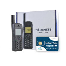 (1. Prepaid SIM) Iridium 9555 Satellite Phone & SIM Card