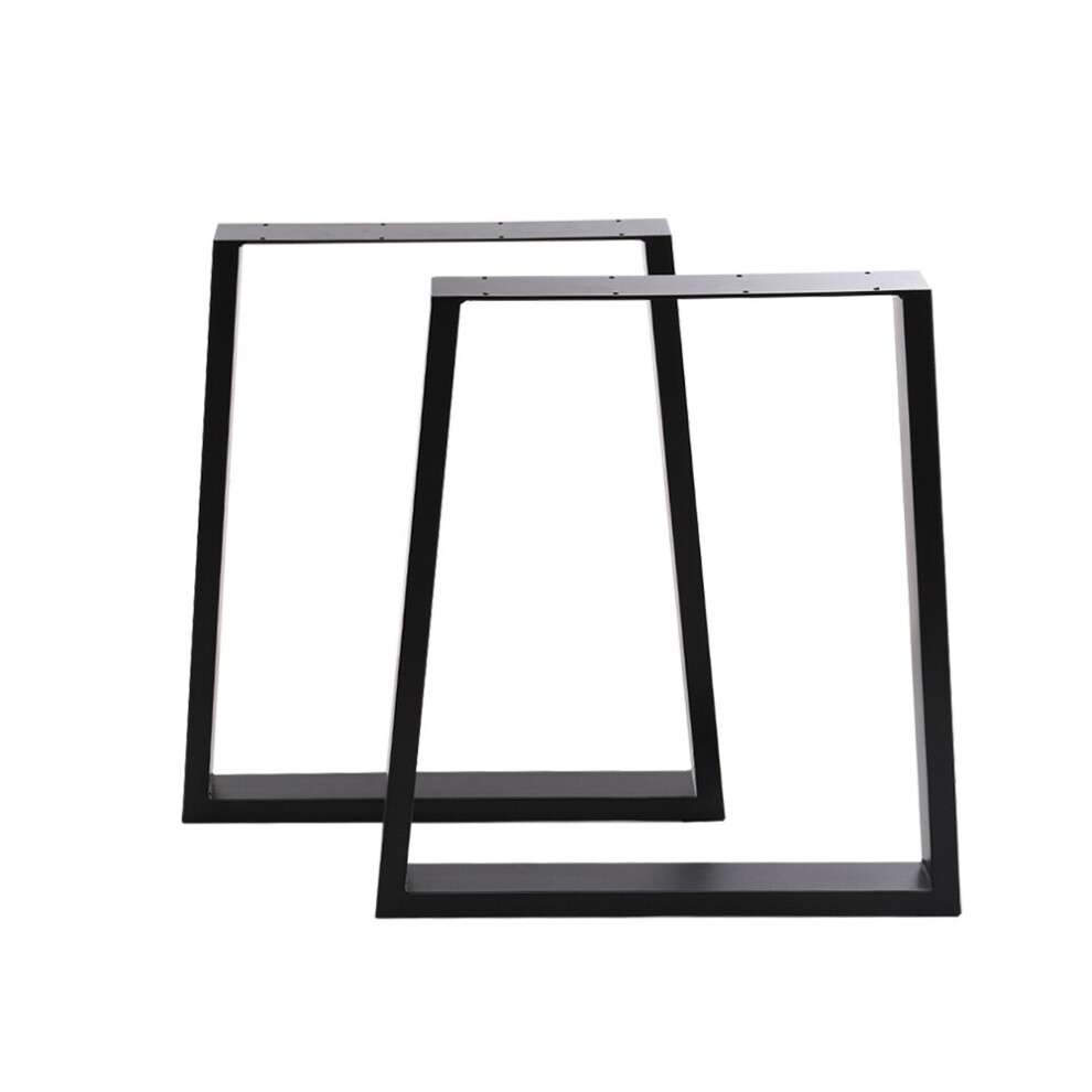 (Trapezium #A-66/81*7*71) Pair Of Metal Steel Legs Industrial Style Base Frame Dining Table Desk Bench 747492440142