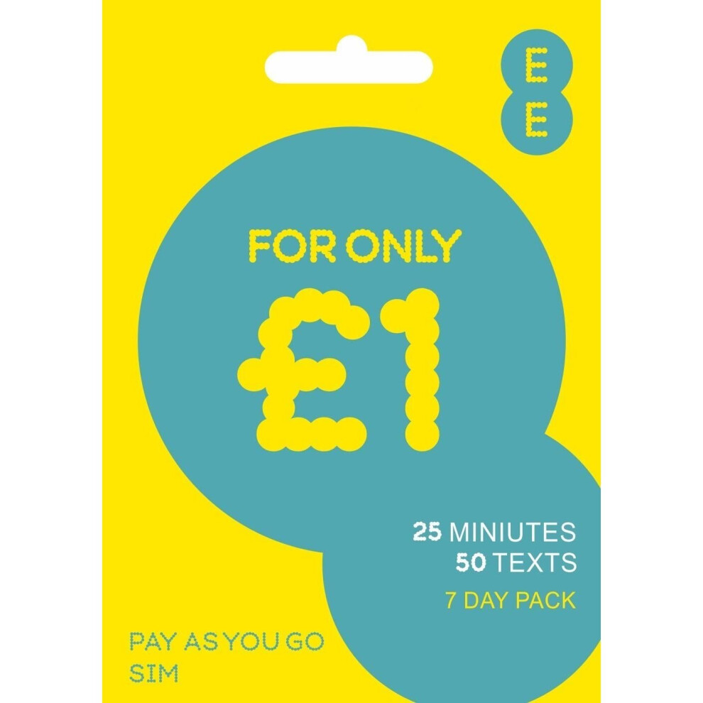 EE Multi Sim trio Pay As You Go Sim Pack