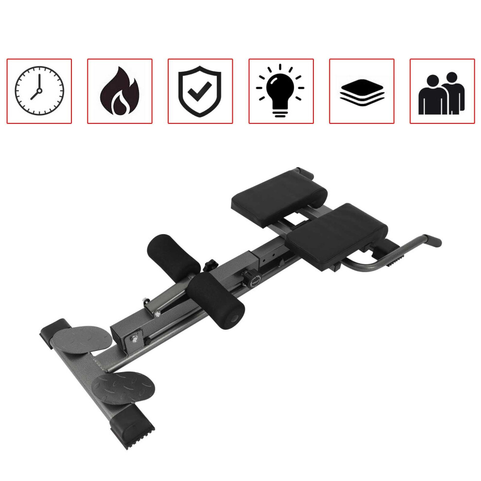 Home Fitness Workout Roman Chair Back Extension Bench Foldable