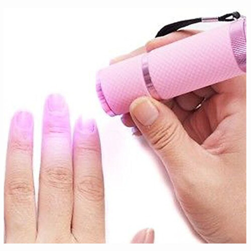 Glamza Nail Cure LED Portable Light Fast Drying UV Lamp White 1