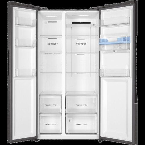 Haier Haier HSR3918EWPG American Fridge Freezer - Silver 2