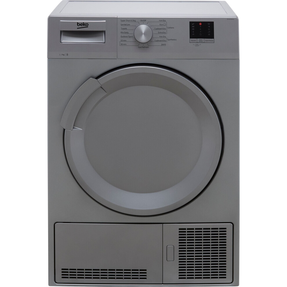 Beko Dtlce70051s 7Kg Condenser Tumble Dryer - Silver