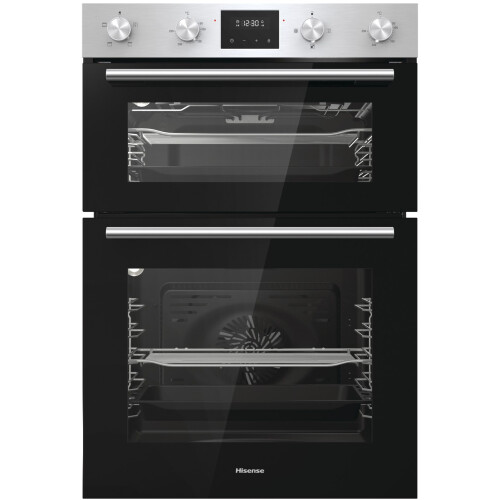 Hisense BID95211XUK Built-In Electric Double Oven, Stainless Steel - Reliable, Family-Friendly Kitchen Essential