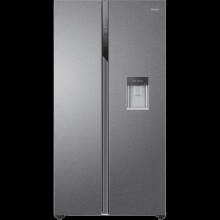 Haier HSR3918EWPG American Fridge Freezer - Silver