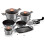 (Moonlight/Silver) Berlinger Haus 12 Pc Cookware Set Pots and Pans 1