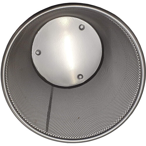 Circular Mesh Wastebasket Trash Can, Waste Basket Garbage  (SILVER) 2