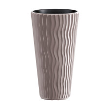 (Mocca, 1) Stunning Sandy Slim Large Plant Pot Flower Planters Indoor Outdoor Garden