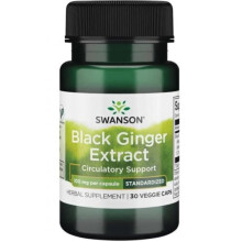 Swanson, Schwarzer Ingwer-Extrakt, 100 mg, 30 vegane Kapseln