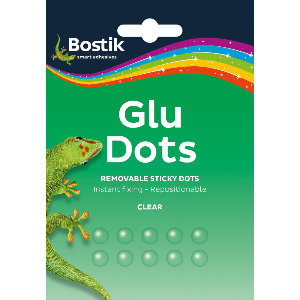Bostik Glu Dots Removable Clear Sticky Dots