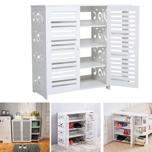 Living And Home 4 Tier Shoes Rack Display Storage Shelf Organiser Cabinet 2