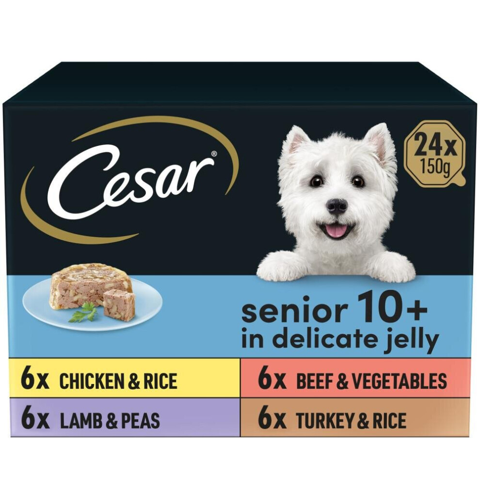 Cesar Senior 8+ Trays Chunks In Jelly - 24 X 150G - Image 4