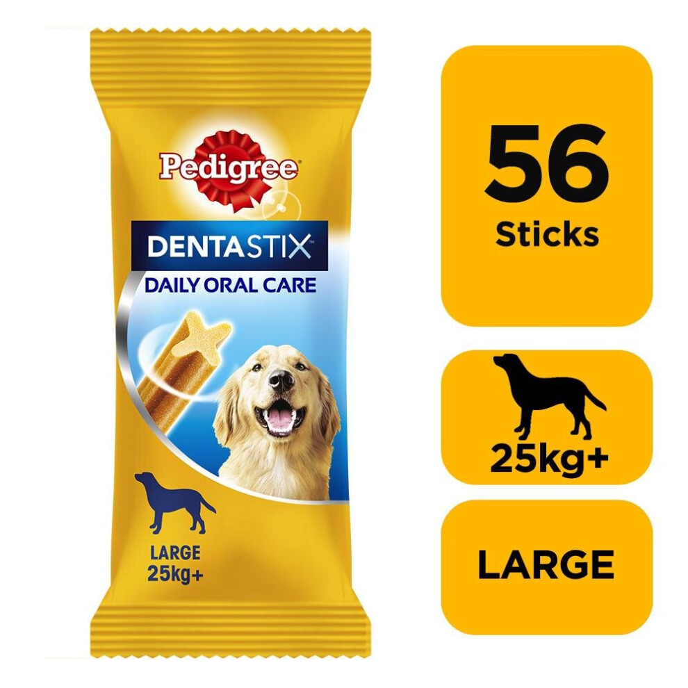 Pedigree 56 Dentastix Daily Adult Large Dog Treats 56 Dental Sticks Dog Chews