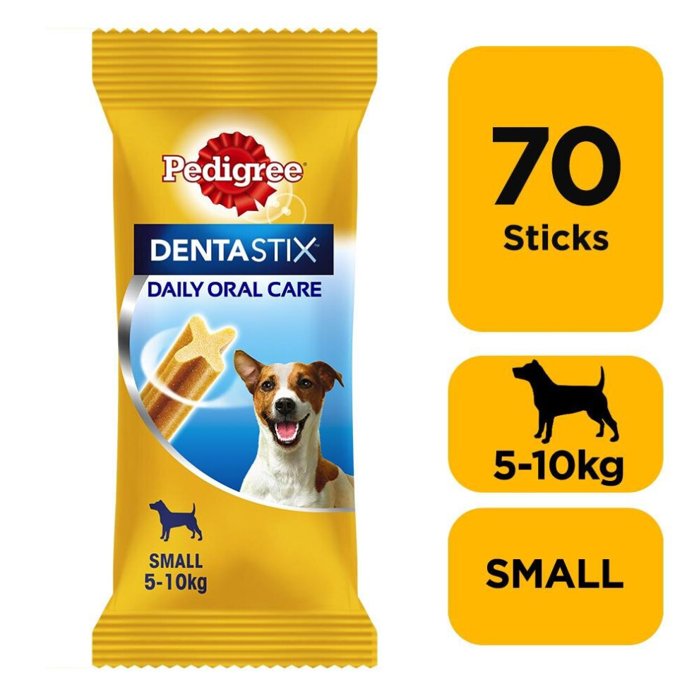 Pedigree 70 Dentastix Daily Adult Small Dog Treats 70 Dental Sticks Dog Chews