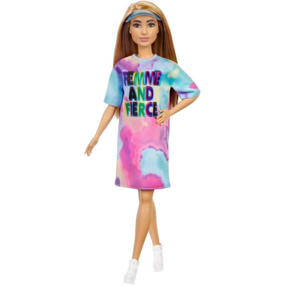 Mattel Barbie Fashion Doll Tye Die Dress