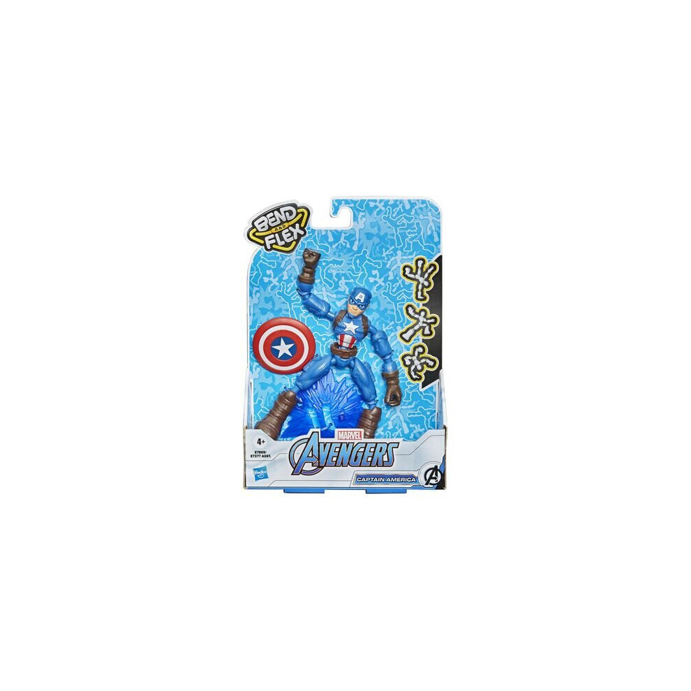 Hasbro Avengers Bend & Flex Captain America Toys