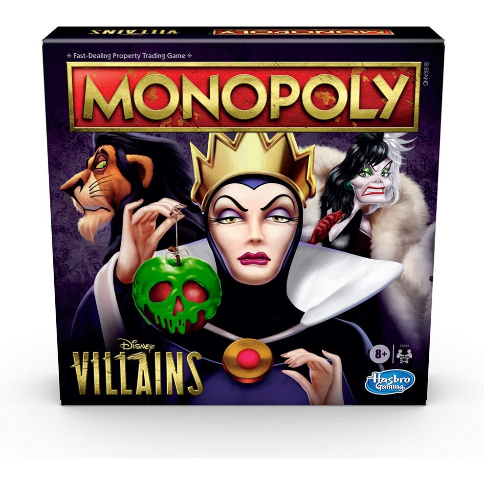 Hasbro Monopoly Disney Villains Board Games 