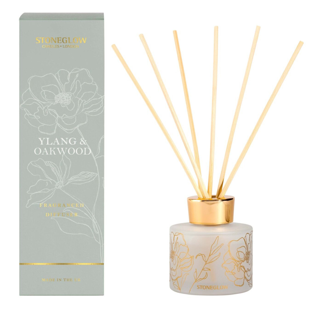 Stoneglow Candles Day Flower Reed Diffuser 120ml - Ylang & Oakwood